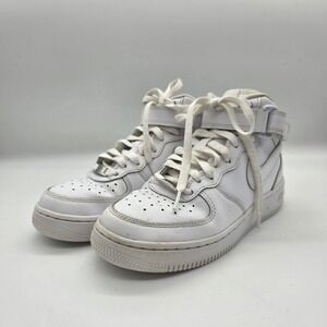 Nike Air Force 1 Mid White Sneakers Kids‎ Shoes